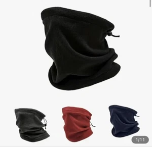 Winter Polar Fleece NECK GAITER, Neck Warmer. Unisex scarf face mask, beanie hat - Picture 1 of 4