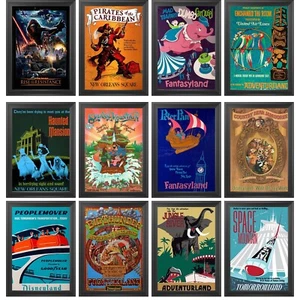Disneyland and Disney World Attraction Posters 12"x18" ~~ CHOOSE YOUR OWN - Picture 1 of 40