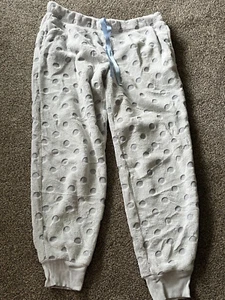 George Light Grey Spotted Super Soft Fluffy Pyjama Bottoms Loungewear 16-18 - Picture 1 of 1