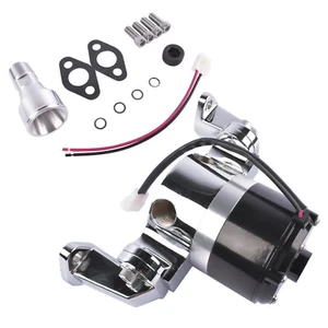 Electric Water Pump 35 GPM High Flow Chrome for Chevy SBC 327 350 383 400 Engine - Picture 1 of 11