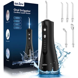 Cordless Water Flosser Dental Oral Irrigator Travel Teeth Cleaner Floss Pick US - Picture 1 of 19