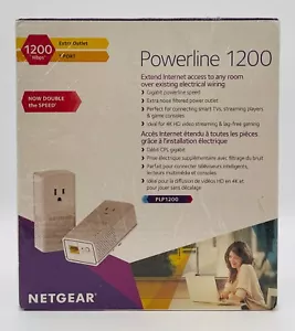 Netgear Powerline 1200 1 Port WiFi Extender FACTORY SEALED - Picture 1 of 6