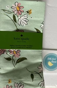 "Juego de Serpinas KATE SPADE Nueva York/4 Como Nuevo Margarita Verde Margarita Floral 2 paquetes disponibles 19" - Imagen 1 de 5