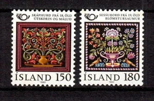 106983/ Island 1980 – Mi 556-557 – Blumenmuster – postfrisch - Picture 1 of 1