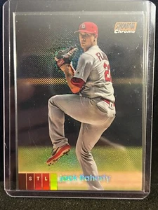 Jack Flaherty 2020 Topps Stadium Club Chrome Orange Refractor #17/25 - Cardinals - Picture 1 of 2