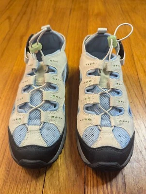 Zapatos deportivos para agua Lands' End para mujer talla 6B azules y blancos Foto 1 de 4