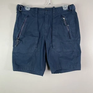 Abercrombie & Fitch Mens Size 30 Utility Paratroop Belted Shorts Hiking Blue - Picture 1 of 4