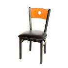Oak Street Mfg - SL2150-B-C-BLK - Bull's-eye Cherry Wood Back Chair w/Black