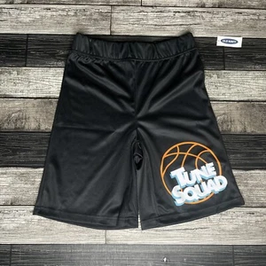 Old Navy Boys Mesh Shorts Size Large 10/12 Space Jam Tune Squad Black NEW - Picture 1 of 7