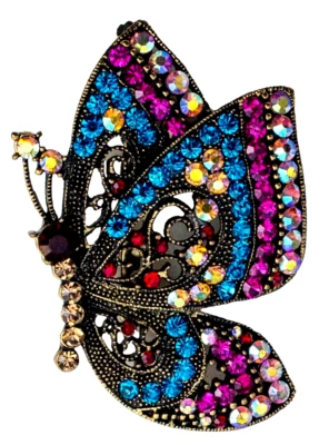 Broche/Pin Colorido Cristal Bronce - 2,25 x 2,75" Foto 1 de 2