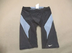 Nike Size M 10-12 Boys Blue/Black Athletic Performance Compression Shorts 268 - Picture 1 of 7