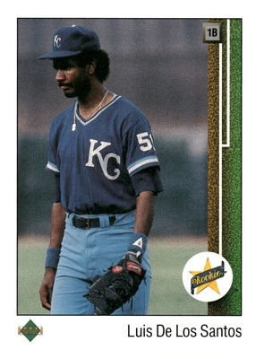 1989 Upper Deck #12 Luis de los Santos Kansas City Royals Baseball Card - Image 1 of 2