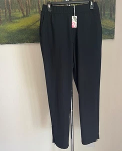 Tommy Bahama Active M Black Tulip Hem Cropped Golf Tennis Pickleball Pants New - Picture 1 of 12