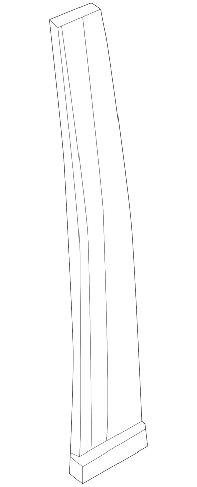 Genuíno Honda 2012-2015 Honda Civic - Guarnição R faixa da porta traseira 72930-TR3-A01 - Imagem 1 de 2