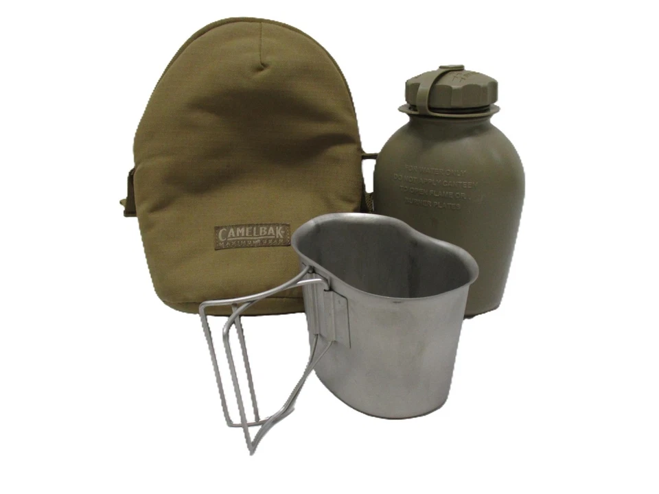 RARE USGI ARMY RANGER CANTEEN SET SKILCRAFT WIDE MOUTH NALGENE 1 QUART CUP POUCH - Image 1 of 4
