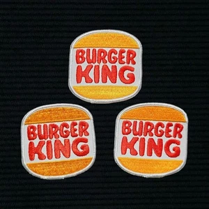🍔 Authentic Burger King Embroidered Uniform Patch Lot of 3 Sew On Retro Vintage - Picture 1 of 6
