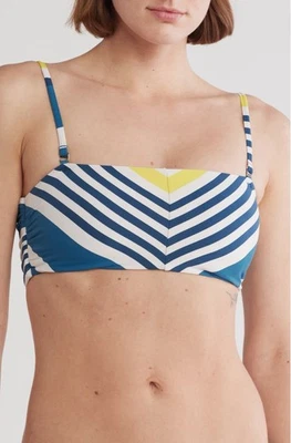 Nuevo Bikini Bandeau Maaji Barcode Tiffany Talla S Azul Foto 1 de 4
