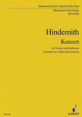 Concerto Paul Hindemith Studyscore Orchestra and Violin Schott Music - Image 1 of 4