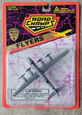 BOMBARDERO VINTAGE NUEVO 1995 ROAD CHAMPS FLYERS DIECAST B-29 SUPER FORTRESS SEGUNDA GUERRA MUNDIAL NUEVO EN PAQUETE Foto 1 de 4