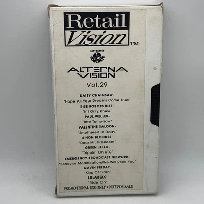 Alterna Vision Vol.29 VHS Tape Music Videos Green Jello 4 Non Blondes + PROMO - Image 1 of 4