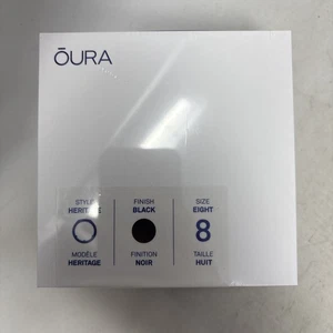 Oura Ring Gen 3 Heritage Black Size 8 - Brand New Factory Sealed! - Picture 1 of 3