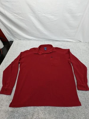 Camisa Polo Faconnable Para Hombre XXL Roja Manga Larga Rugby Preppy Suave Bonita Foto 1 de 4