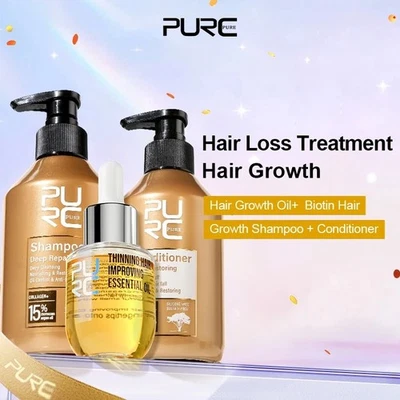 Champú acondicionador reparador profundo y crecimiento de jengibre suero aceite anti pérdida de cabello Foto 1 de 4