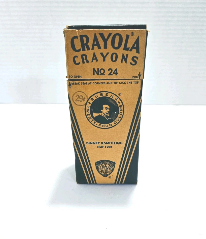 Antique Rubens Crayola Crayons by Binney and Smith 24 count  Nice Vintage  - Image 1 of 4