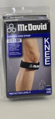 McDavid 414 Level 2 Jumper's Knee Strap - OneSize - Black - Image 1 of 4