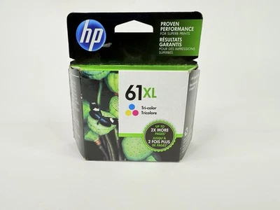 Genuine HP 61XL Tri-Color High Yield Ink Cartridge SEALED EXP 10/2021 - Image 1 of 4