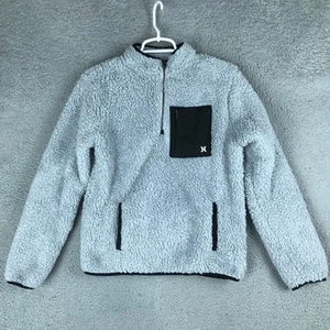 Hurley Pullover Jacket Youth XL 14/16 Sherpa Fleece Half Zip Pocket Warm Soft - Picture 1 of 10
