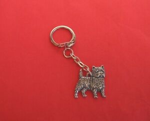 Cairn Terrier Keyring Charm  Dog Vet Mum Dad Christmas Gift Free Pouch NEW