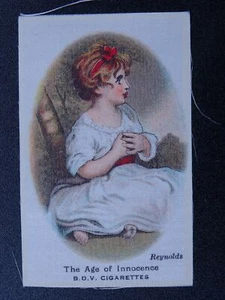 Reynolds LA EDAD DE LA INOCENCIA Viejos Maestros (Seda) por Godfrey Phillips BDV 1922 - Imagen 1 de 1