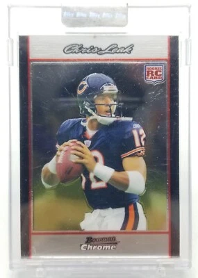2007 Bowman Chrome CHRIS LEAK RC Rookie Silver /1079 Chicago Bears Uncirculated - Image 1 of 4