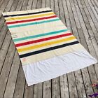 Vintage Hudson Bay Four Point Wool Striped Blanket