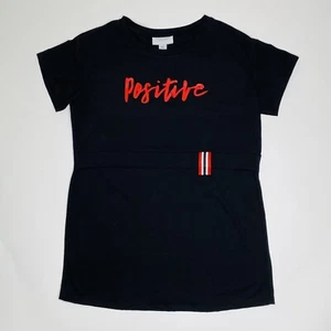 ILoveMum Womens Maternity Breastfeeding T-Shirt Sz 2XL (XXL) Black "Positive" - Picture 1 of 4