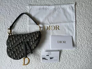 Dior Saddle Bag in Jaquard Blau, einwandfreier Zustand - Bild 1 von 11