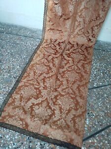 Antique french silk Brocade type textile floral panel item609