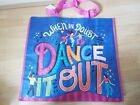 NEW  XL 'When in doubt Dance it out' theme SHOPPER SHOPPING BAG Reusable Dancing