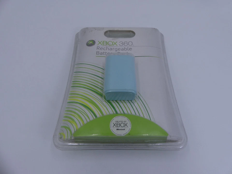 Xbox 360 Rechargeable Battery Pack BLUE TEAL OEM Genuine Microsoft Sealed - Image 1 of 3