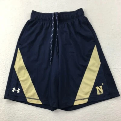 Navy Midshipmen Shorts Mens Small Blue Gold Under Armour - Image 1 of 4