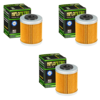 Paquete de 3 filtros de aceite Hiflofiltro HF651 KTM 690 Duke R Husqvarna Enduro 701 Foto 1 de 2