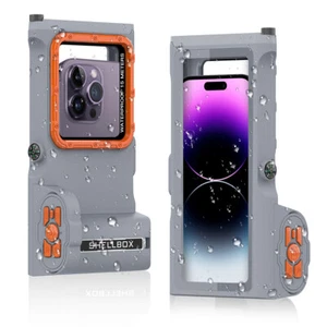 Diving Waterproof Camera Case for iPhone 15 14 13 Pro Max Samsung S24 S23 Ultra - Picture 1 of 12