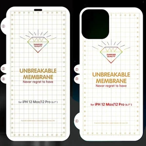 Película protectora de pantalla frontal + posterior de hidrogel 3D para iPhone 12 Pro Mini Max - Imagen 1 de 13