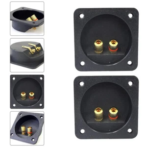 2pcs 2-way Speaker Terminal Screw Cup Connector Sub Box Speaker Box Terminal - Picture 1 of 12