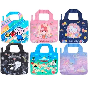 Sanrio Foldable Reusable Grocery Shopping Gym Beach Travel Shoulder Bag ECO Tote - Picture 1 of 15