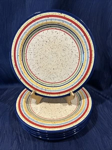 Pfaltzgraff/Sedona FIVE Hand Painted 11 3/4” Dinner Plates / Multi Color/Heavy ~ - Picture 1 of 4