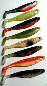 DAIWA PROREX CLASSIC DUCKFIN SHAD 7,5cm Gummifisch 9er SET UV SCHOCKFARBEN SHAD - Bild 1 von 1