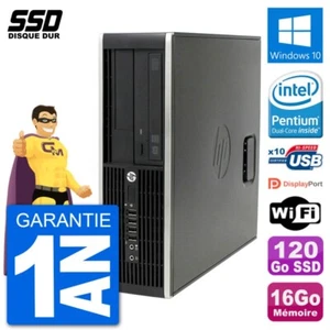 PC HP Compaq Pro 6300 SFF Intel G630 RAM 16Go SSD 120Go Windows 10 Wifi - Photo 1/3