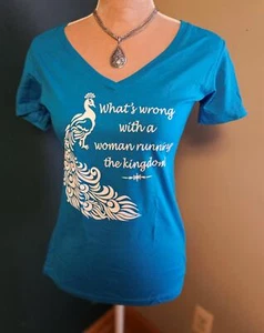 Disney Aladdin Nueva York Broadway Show Merch Damas Camisa Cuello en V M Jazmín Cita - Imagen 1 de 3